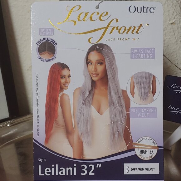 Outre Swiss Lace Front Wig: Leilani (Color Available: DRFF RED VELVET) - Picture 14 of 14